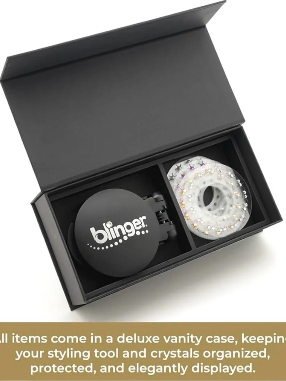 NIB - Blinger Vanity Starter Set - Hair Gem Stamper for Hair Jewelry